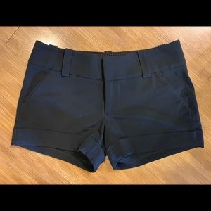 Alice + Olivia Black Employed Shorts